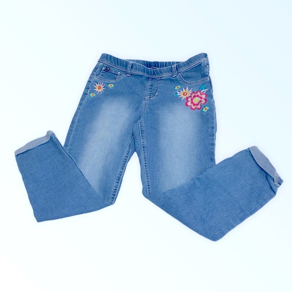 Denim Cropped Jeggings Size 416 Xl Like 